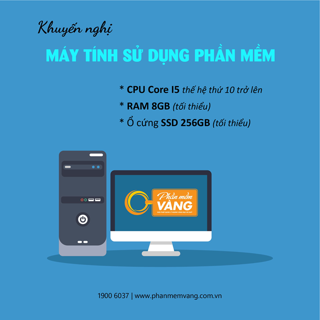 Cấu hình máy tính khuyến nghị khi sử dụng phần mềm quản lý tiệm vàng - Phần Mềm Vàng
