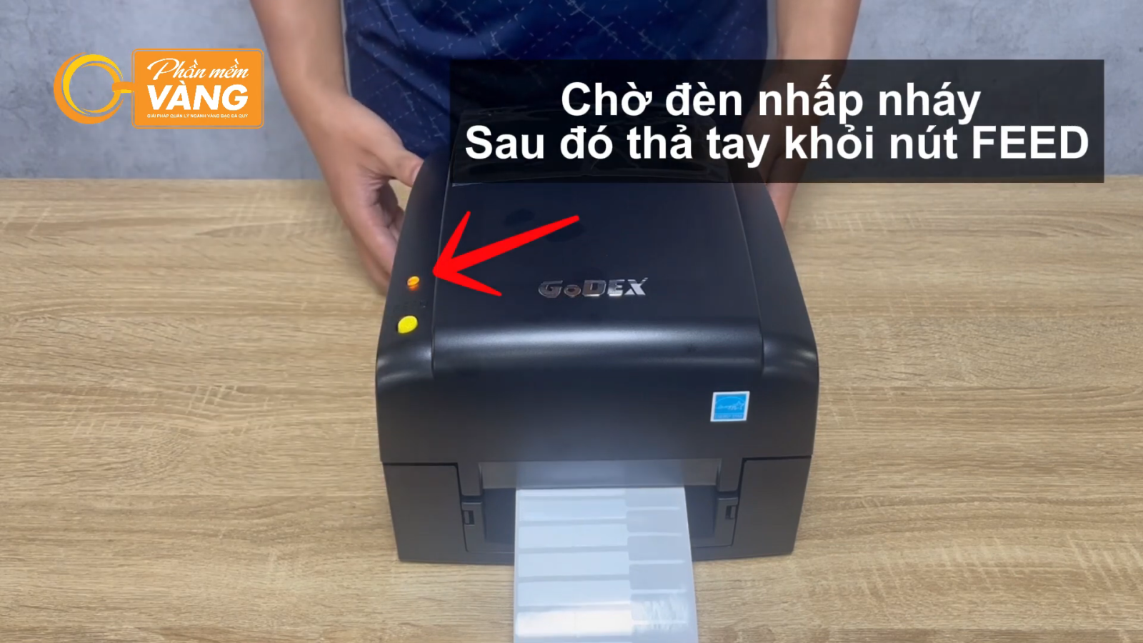 Hướng dẫn thay tem và mực in cho máy in tem vàng Đài Loan Godex EZ520 Plus và EZ530 Plus