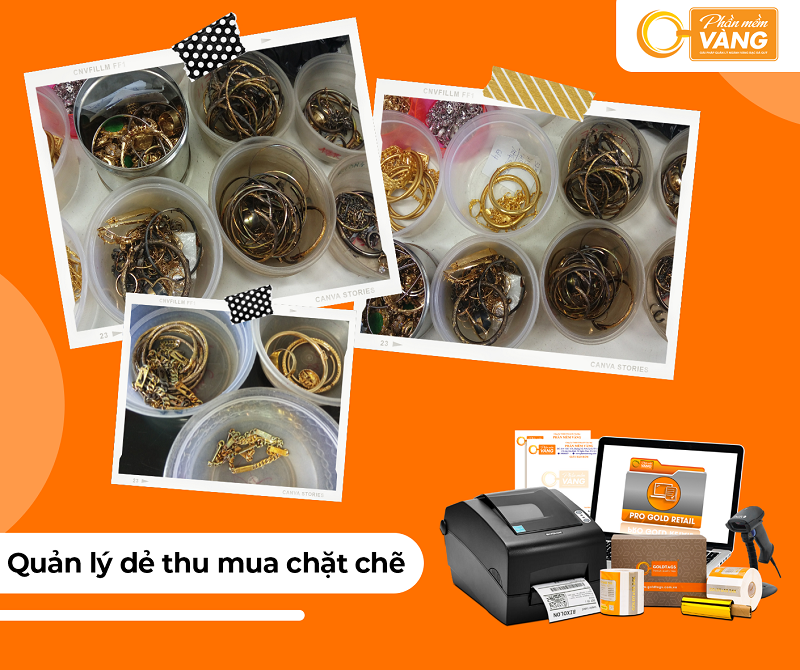 Quản lý dẻ thu đổi chặt chẽ - Phần Mềm Vàng
