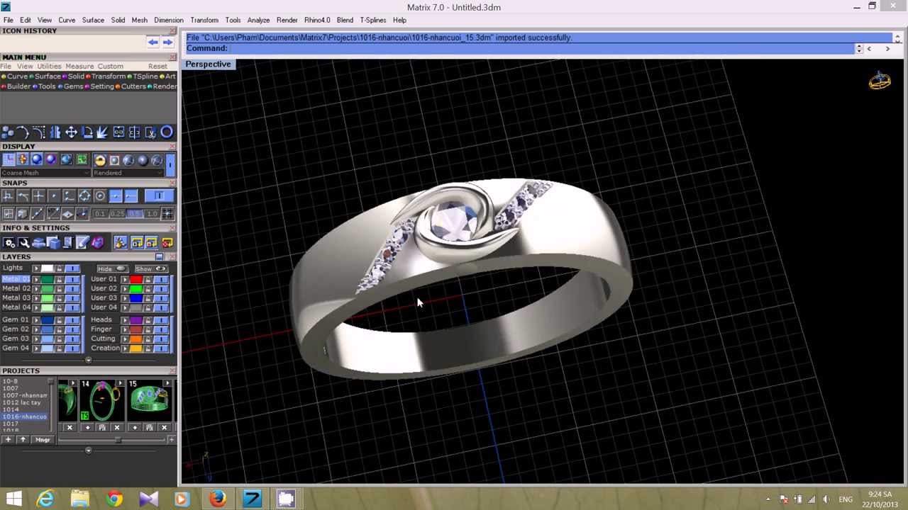 tao mau trang sức 3D